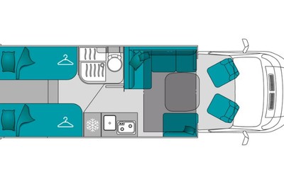 Classic Class B - 5 berth - Twin beds Photo 2