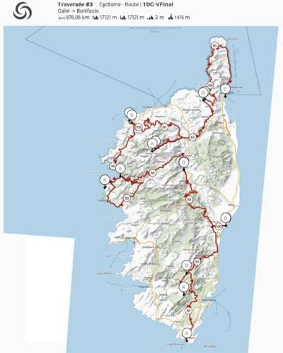 la traversée roadtrip in corsica by bike