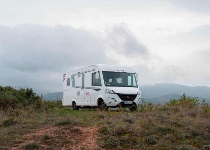 Camping car garé